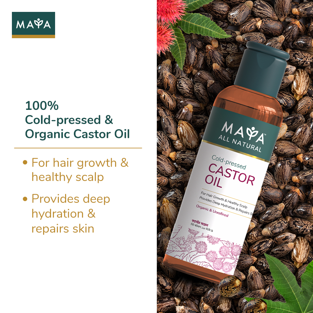 MAYA All Natural Cold-pressed Castor Oil--1