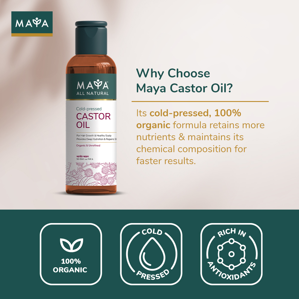 MAYA All Natural Cold-pressed Castor Oil--5