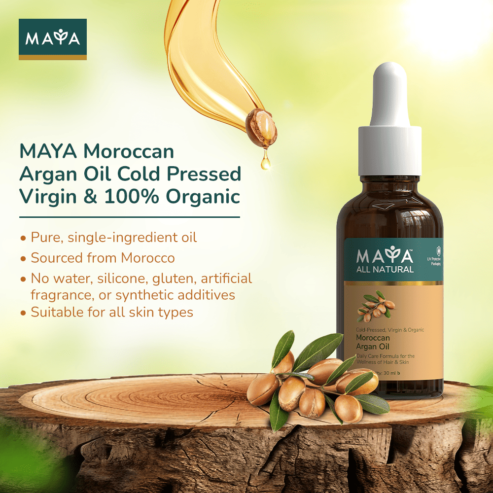 MAYA All Natural Moroccan Argan Oil--1