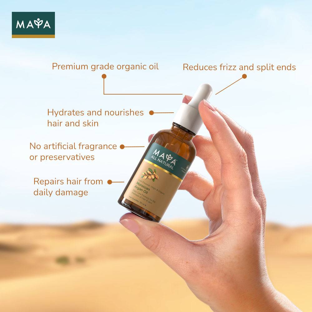 MAYA All Natural Moroccan Argan Oil--4