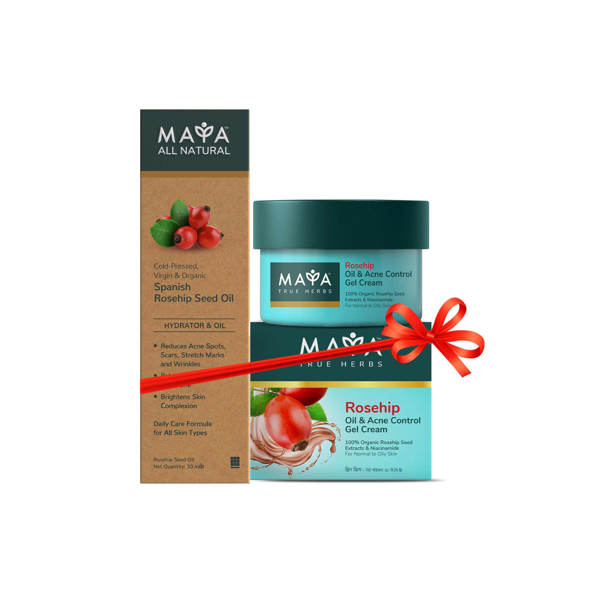 MAYA Spanish Rosehip Oil & Acne Control Combo
